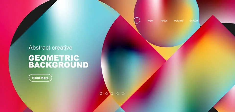 Abstract circles and round elements geometric background. Vector illustration 스톡 일러스트