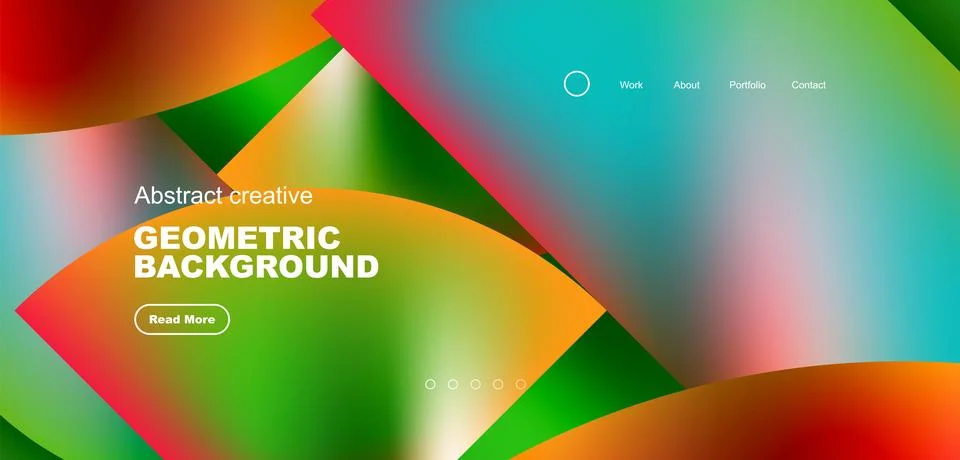 Abstract circles and round elements geometric background. Vector illustration Illustrazione stock