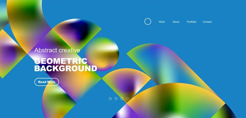 Abstract circles and round elements geometric background. Vector illustration イラスト素材