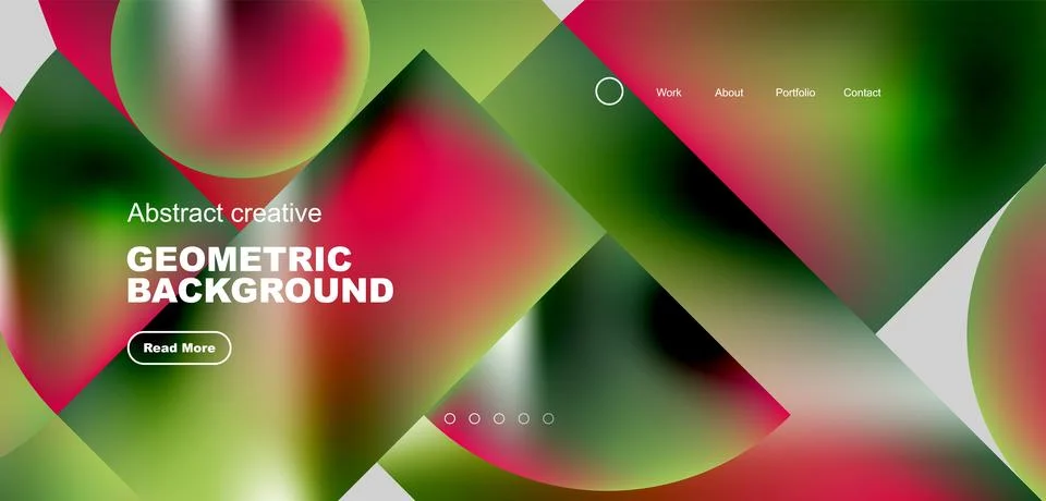 Abstract circles and round elements geometric background. Vector illustration イラスト素材