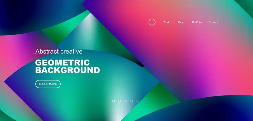 Abstract circles and round elements geometric background. Vector illustration Illustrazione stock