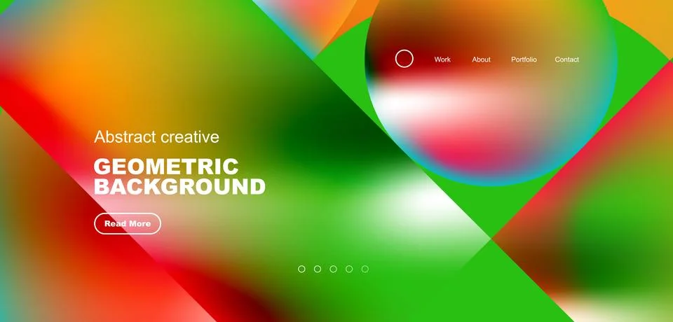 Abstract circles and round elements geometric background. Vector illustration イラスト素材