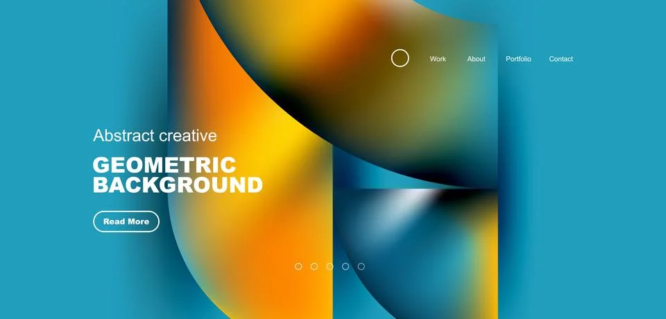 Abstract circles and round elements geometric background. Vector illustration Illustrazione stock