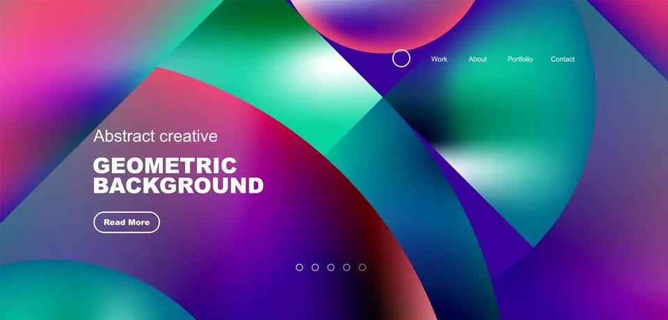 Abstract circles and round elements geometric background. Vector illustration イラスト素材