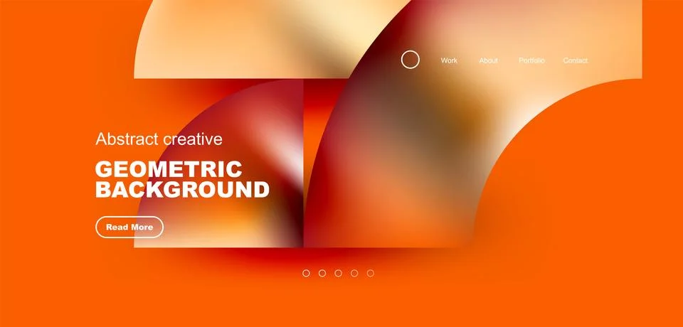 Abstract circles and round elements geometric background. Vector illustration 스톡 일러스트