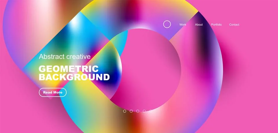 Abstract circles and round elements geometric background. Vector illustration 스톡 일러스트