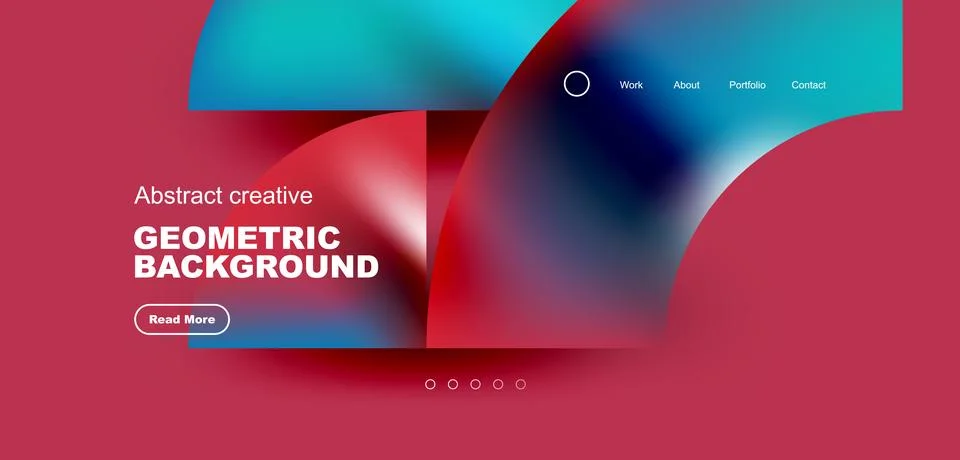 Abstract circles and round elements geometric background. Vector illustration イラスト素材