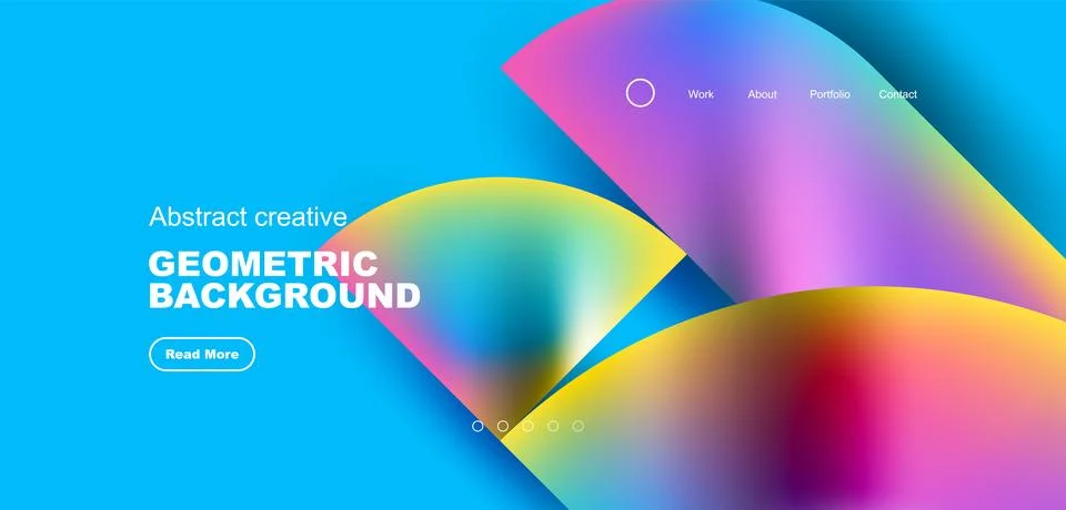 Abstract circles and round elements geometric background. Vector illustration イラスト素材