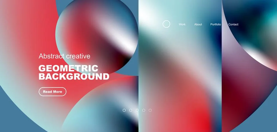 Abstract circles and round elements geometric background. Vector illustration Illustrazione stock