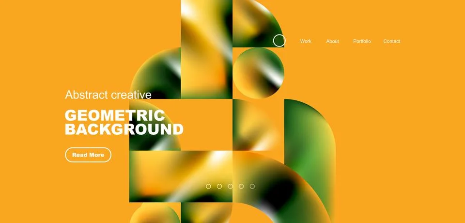 Abstract circles and round elements geometric background. Vector illustration Stockillustratie