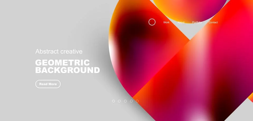 Abstract circles and round elements geometric background. Vector illustration イラスト素材