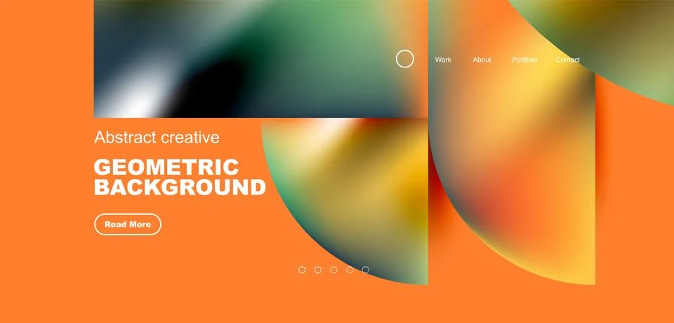 Abstract circles and round elements geometric background. Vector illustration Illustrazione stock