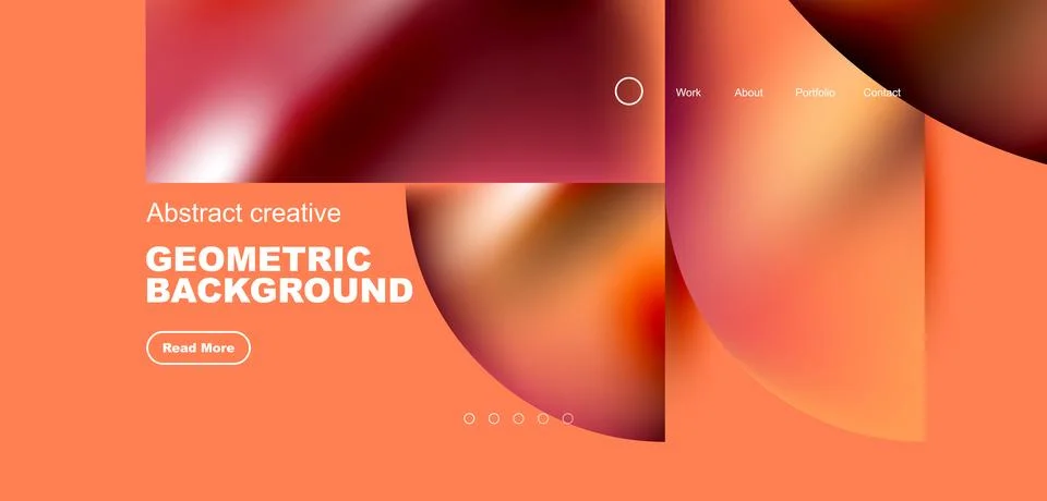 Abstract circles and round elements geometric background. Vector illustration Illustrazione stock