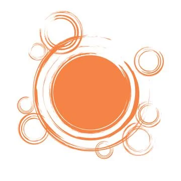 Abstract circles background with blank space Stock Illustration