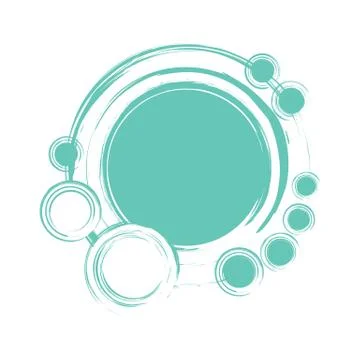 Abstract circles background with blank space Stock Illustration