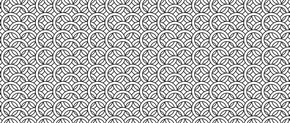 Abstract circles background. Geometric pattern backdrop. Modern vector texture. Illustrazione stock