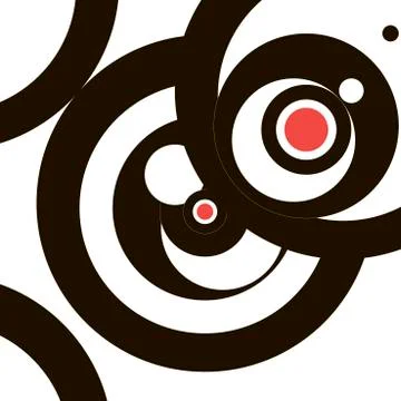 Abstract circles background Stock Illustration