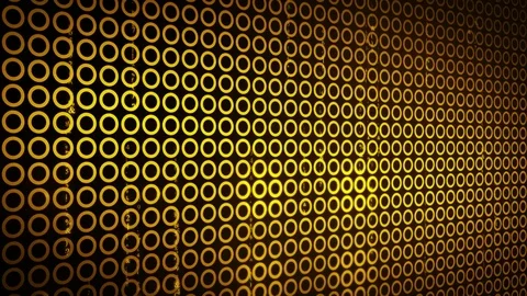 Abstract Circles Background LOOP 4K yellow Video stock 71482917