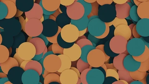 Abstract Circles Background Random Motion, 3d Loopable Animation 4k Stock Footage 71470019