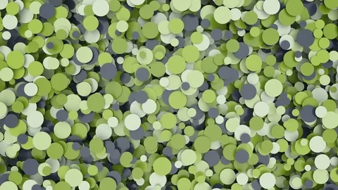 Abstract Circles Background Random Motion, 3d Loopable Animation 4k Stock Footage