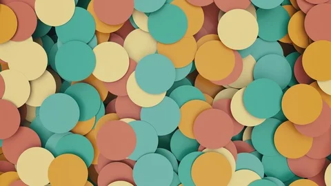 Abstract Circles Background Random Motion, 3d Loopable Animation 4k Stock Footage 71472659