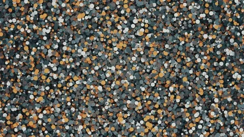 Abstract Circles Background Random Motion, 3d Loopable Animation 4k Stock Footage 71473077