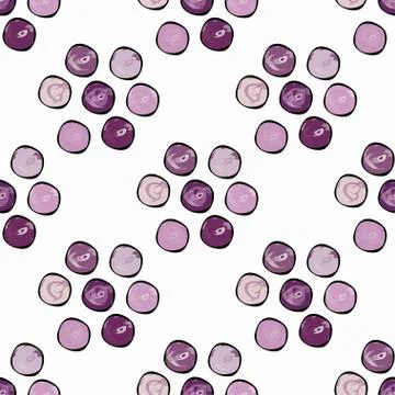 Abstract circles background seamless vector pattern Illustrazione stock