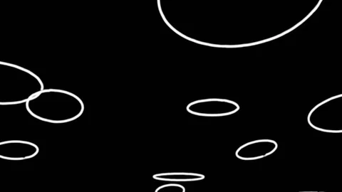 Abstract circles on black background Stock Footage 90801212