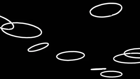 Abstract circles on black background Stock-Footage 90801213