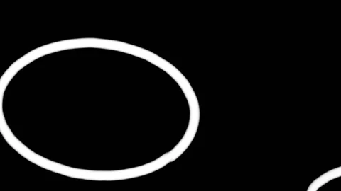 Abstract circles on black background Video stock 90801215