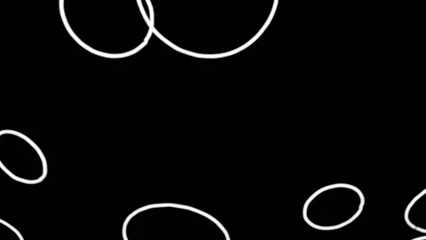 Abstract circles on black background Stock Footage 90801219