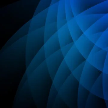 Abstract circles blue background Illustrazione stock
