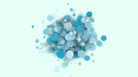 Abstract Circles Clouds Particles Background Vídeos de archivo 167209094