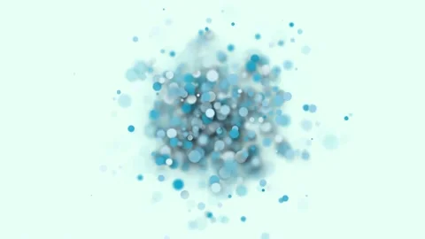 Abstract Circles Clouds Particles Background Video stock 167740036