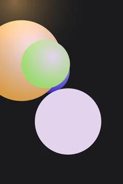Abstract Circles on Dark Background Stock Photos