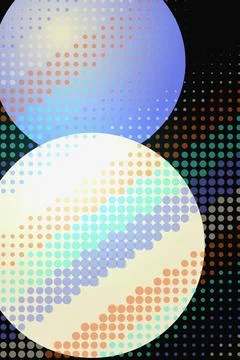 Abstract Circles with Dot Pattern Stock Photos