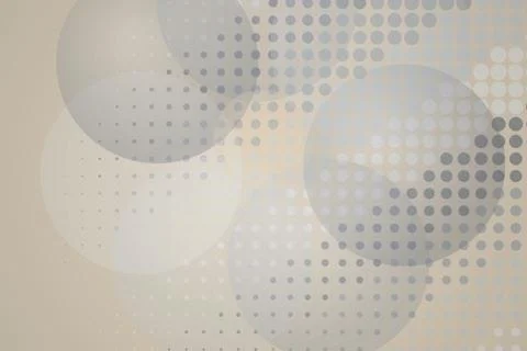 Abstract circles with dotted patterns on light background Stock Photos