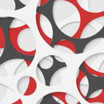 Abstract Circles Geometric Background. Vector Illustration. Illustrazione stock
