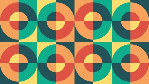 Abstract circles geometric shapes loop background animation. Stock Footage 244518419