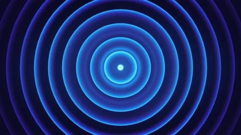 Abstract Circles Glowing Design Fx Background Loop Stock Footage 152291231