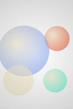 Abstract Circles on Gradient Background Stock Photos