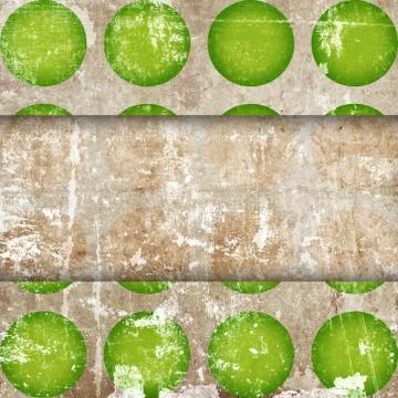 Abstract circles on grunge background Stockillustratie