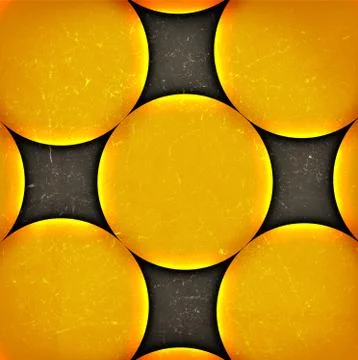 Abstract circles on grunge background Stockillustratie