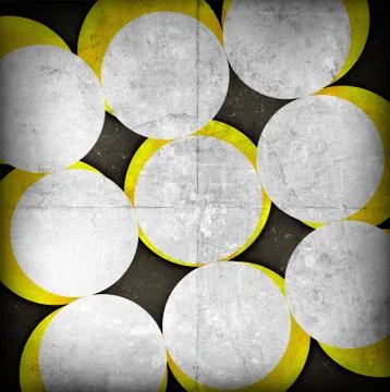 Abstract circles on grunge background Stockillustratie