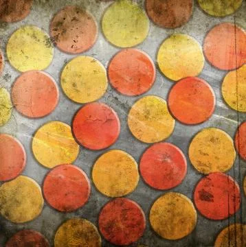Abstract circles on grunge background Stockillustratie