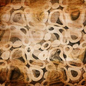 Abstract circles on grunge background Stockillustratie