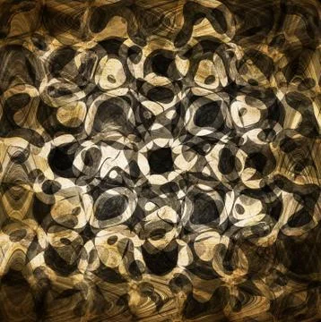 Abstract circles on grunge background Stockillustratie