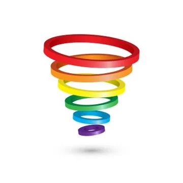 Abstract circles icon 3d design Stock Illustration