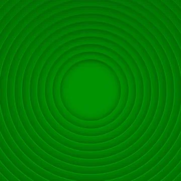Abstract circles layers on green background Stock Illustration