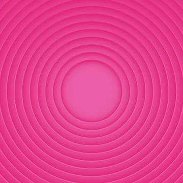 Abstract circles layers on pink background Illustrazione stock